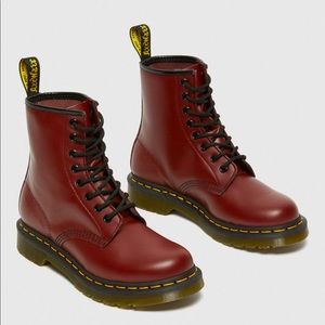 Dr Martens Air Bounce Smooth Cherry Color Boots